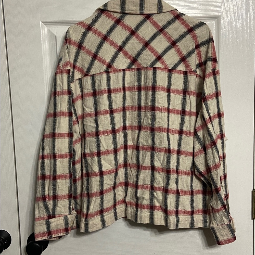 Zara Red and Black Plaid Fabric - Picture 3 of 3